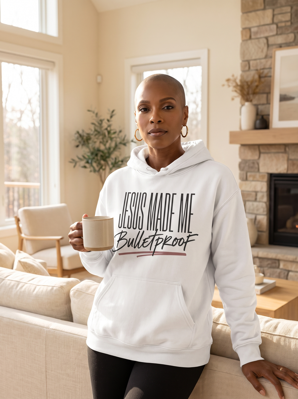 Jesus Made Me Bulletproof Hoodie, Faith Based Sweatshirt, Christian Gift, Inspirational Hoodie