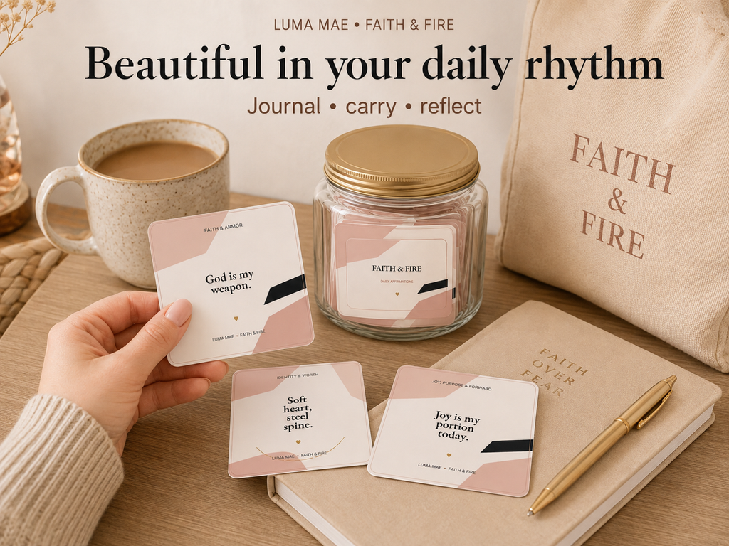 Faith & Fire affirmation cards preview