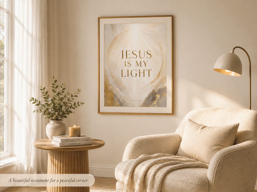 Neutral Christian wall decor preview