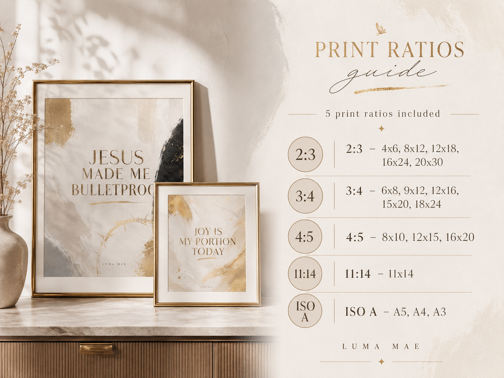 Christian printable art set preview