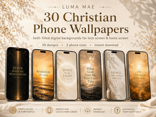 Luma Mae 30 Christian Phone Wallpapers digital download