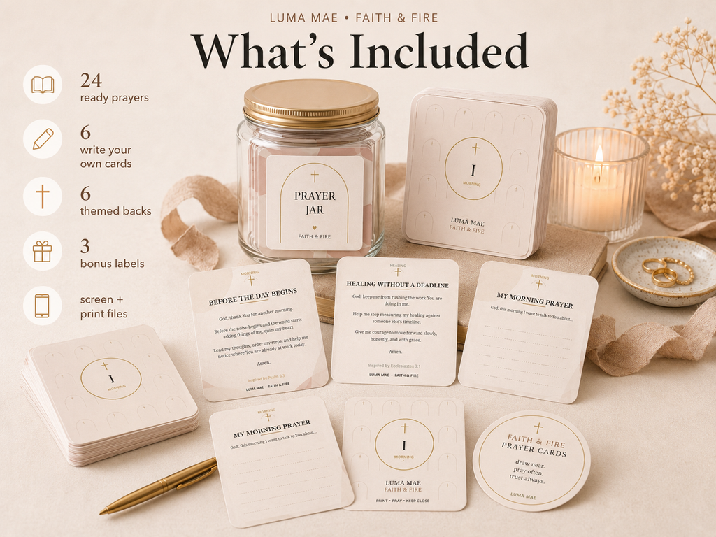Printable Christian prayer cards preview