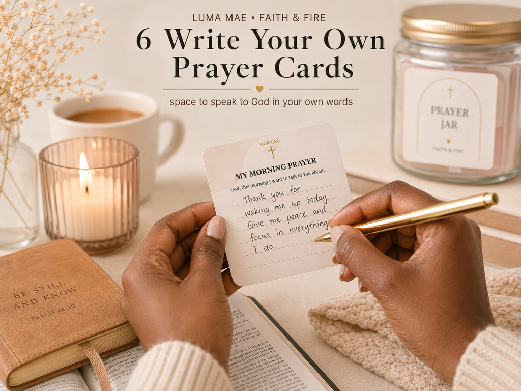 Christian prayer card digital download preview