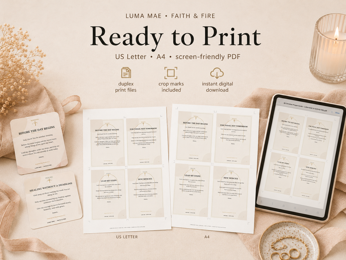 Prayer deck printable preview